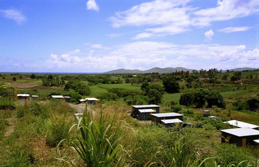 Small village in the countryside of Fiji.