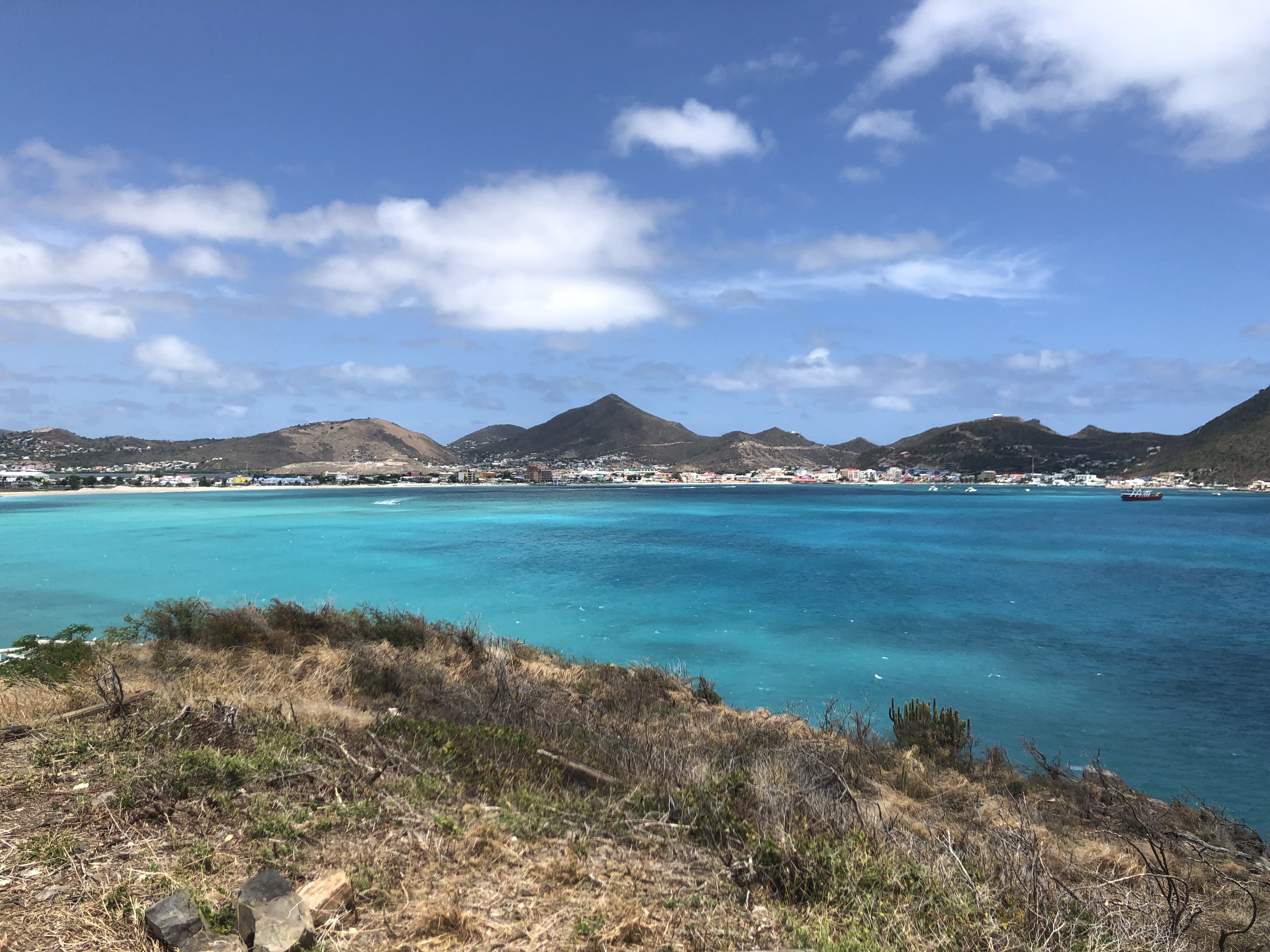 View overlooking beautiful Great Bay in St. Maarten.