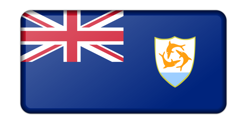 Navy blue flag of Anguilla.